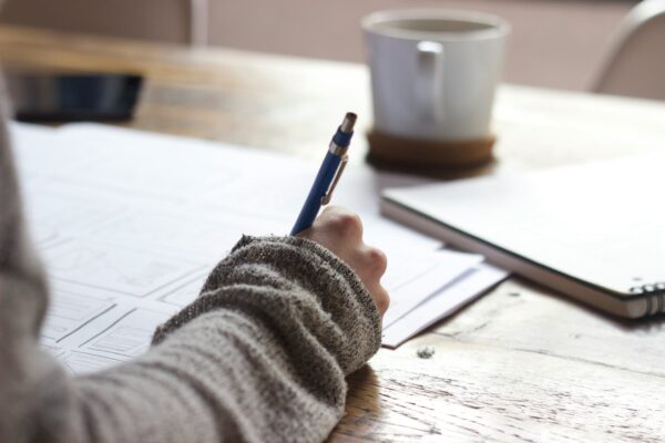 image of writing and planning
